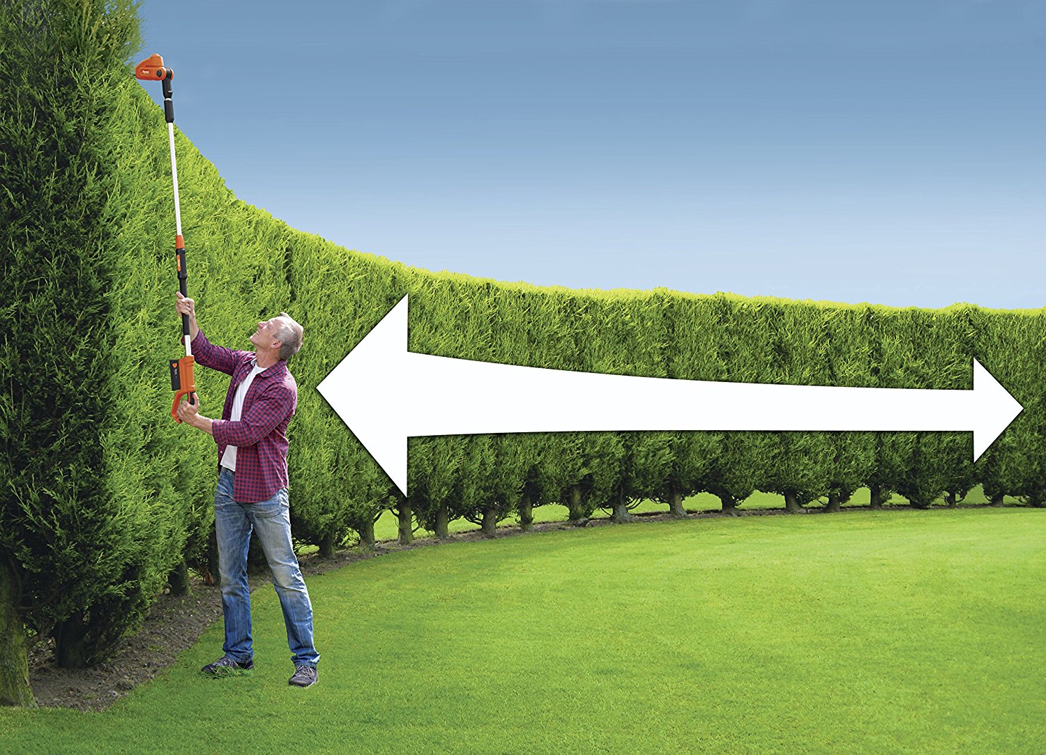 extendable hedge trimmer cordless